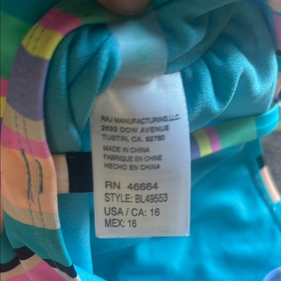 Colorful Striped Kids Swimsuit - Picture 5 of 6